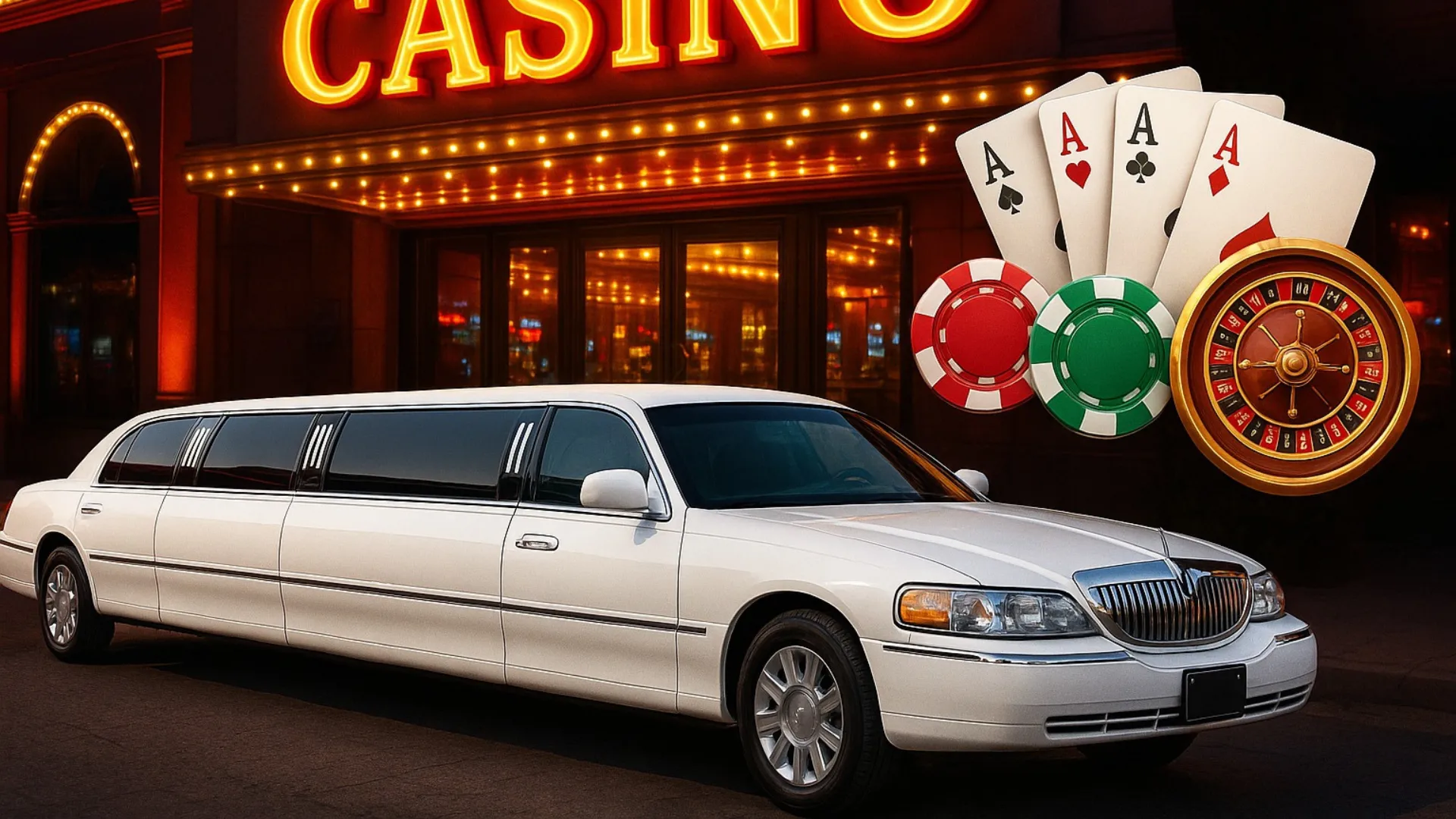 Casino Transfer mit Stretchlimousine - VIP Nacht
